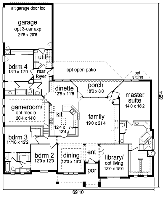 main floor house blueprint