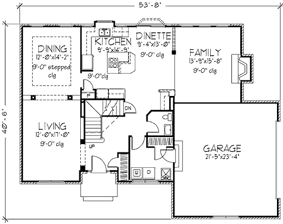 main floor house blueprint