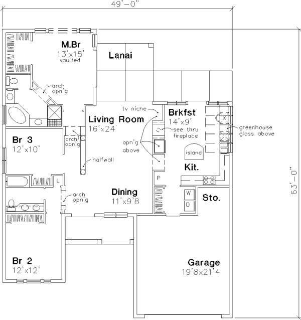 main floor house blueprint