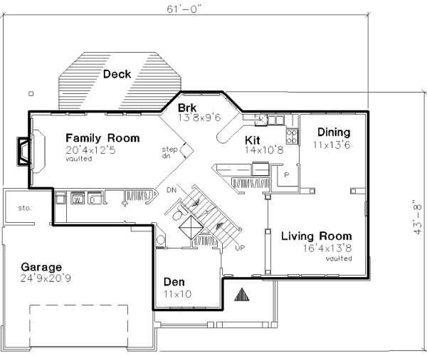 main floor house blueprint