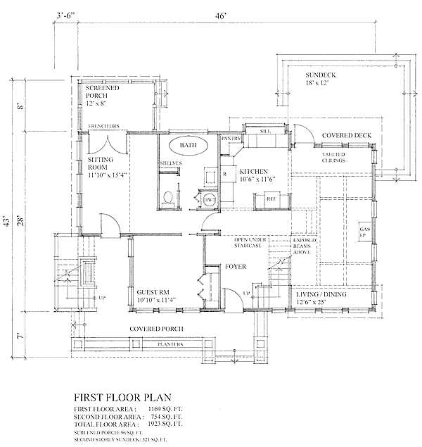 main floor house blueprint