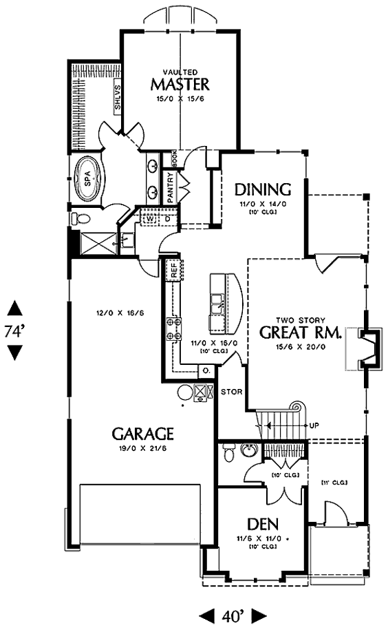 main floor house blueprint