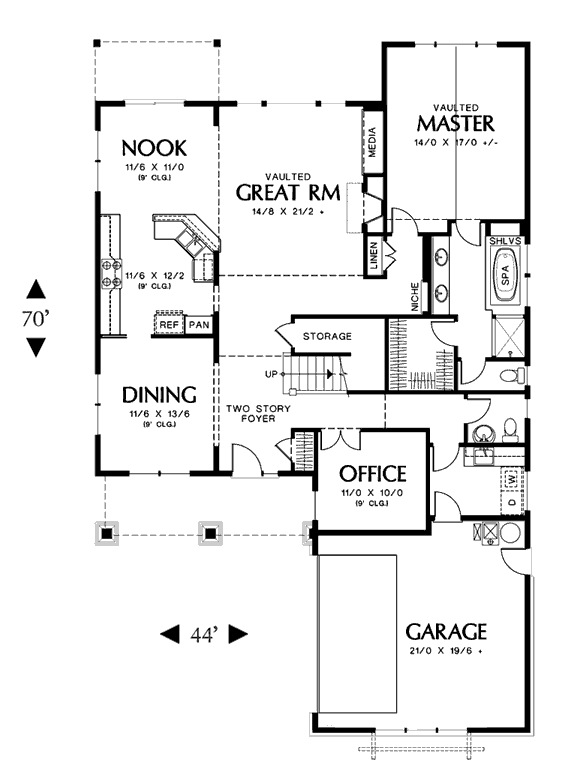 main floor house blueprint