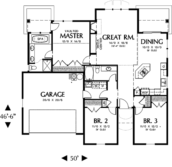 main floor house blueprint