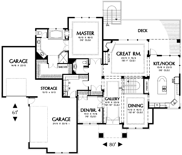 main floor house blueprint