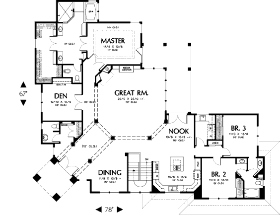 main floor house blueprint