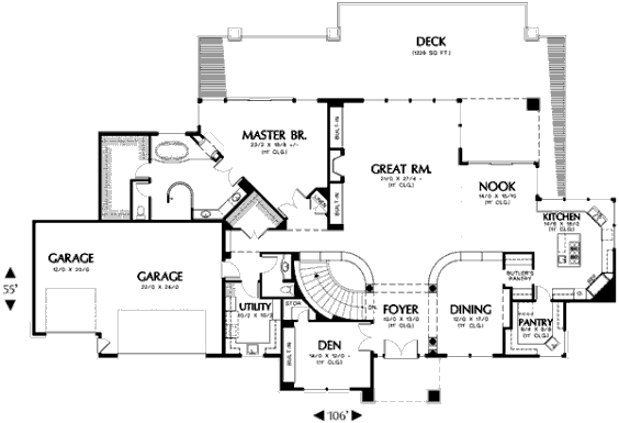 main floor house blueprint