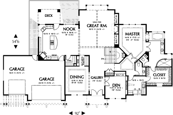 main floor house blueprint