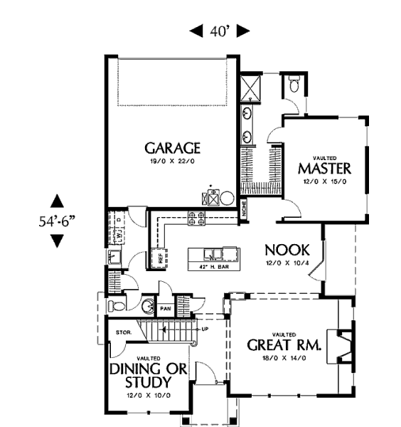 main floor house blueprint