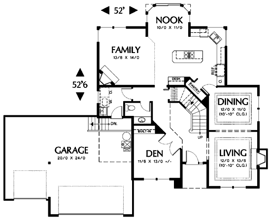 main floor house blueprint