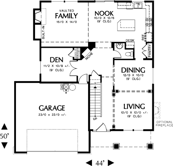 main floor house blueprint