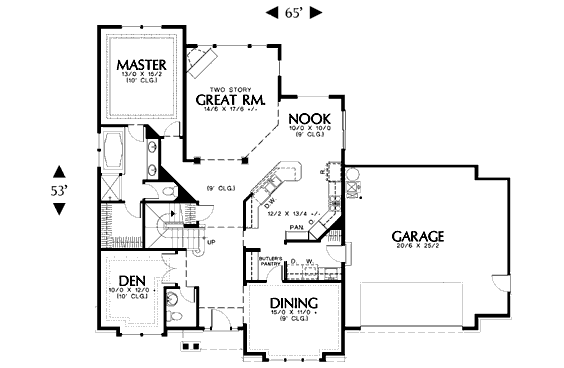 main floor house blueprint