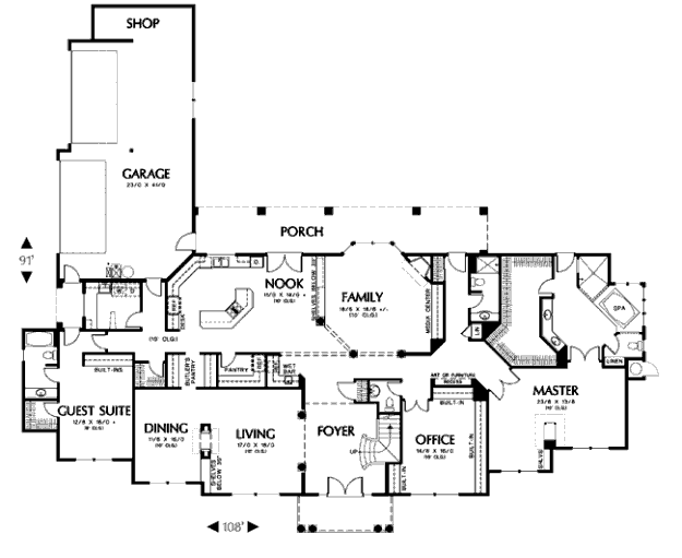 main floor house blueprint