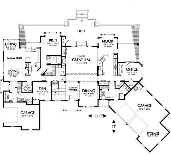 main floor house blueprint