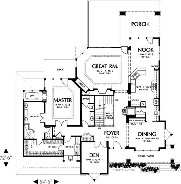 main floor house blueprint