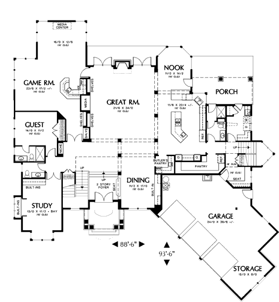 main floor house blueprint