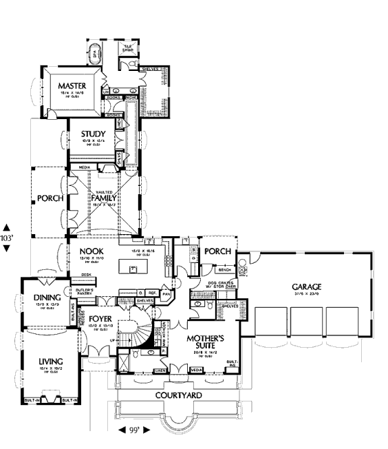 main floor house blueprint