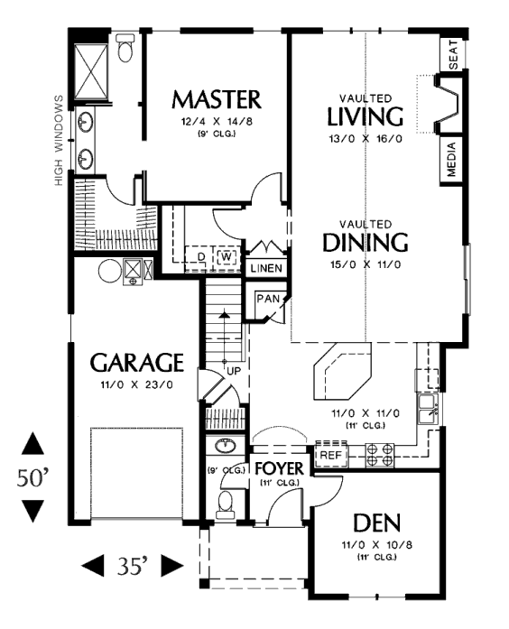 main floor house blueprint