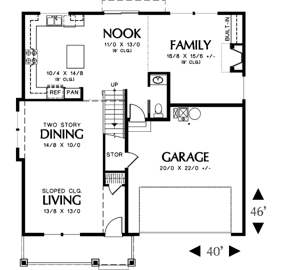 main floor house blueprint