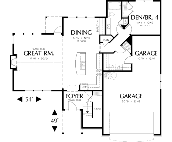 main floor house blueprint