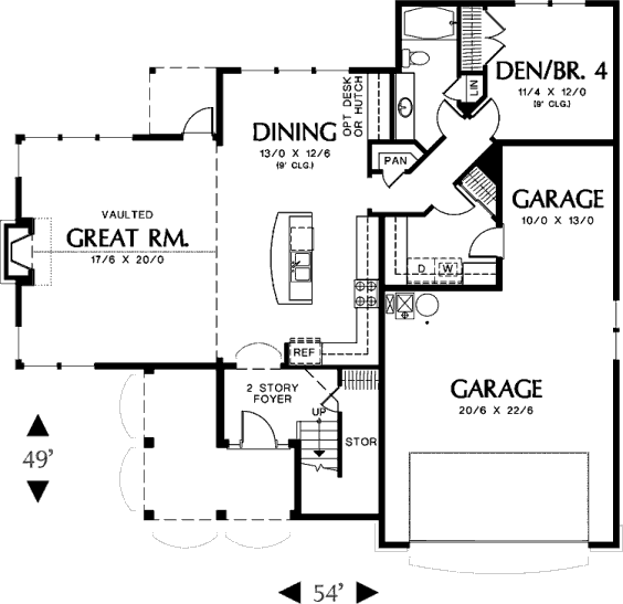 main floor house blueprint