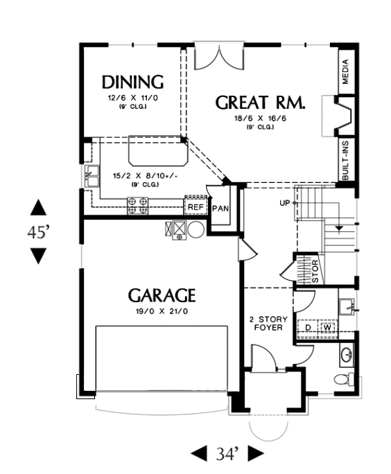 main floor house blueprint