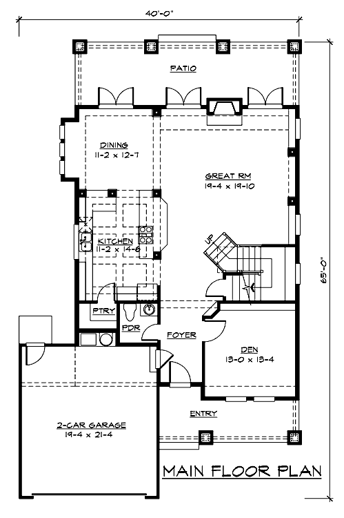 main floor house blueprint