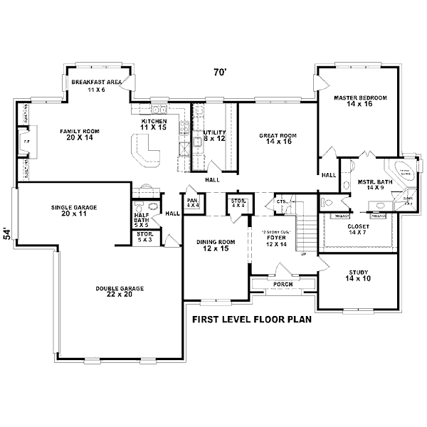 main floor house blueprint