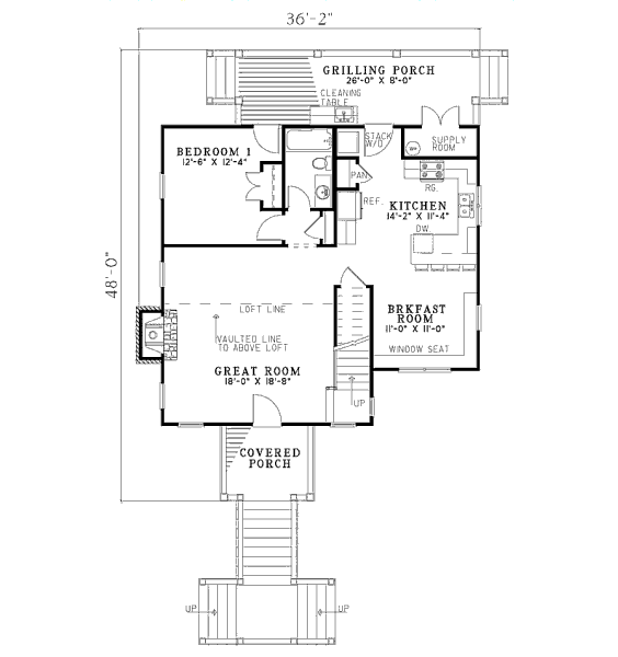 main floor house blueprint