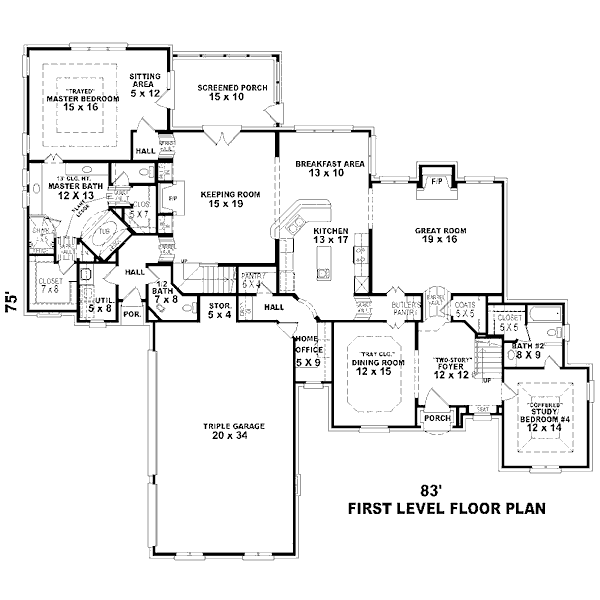 main floor house blueprint