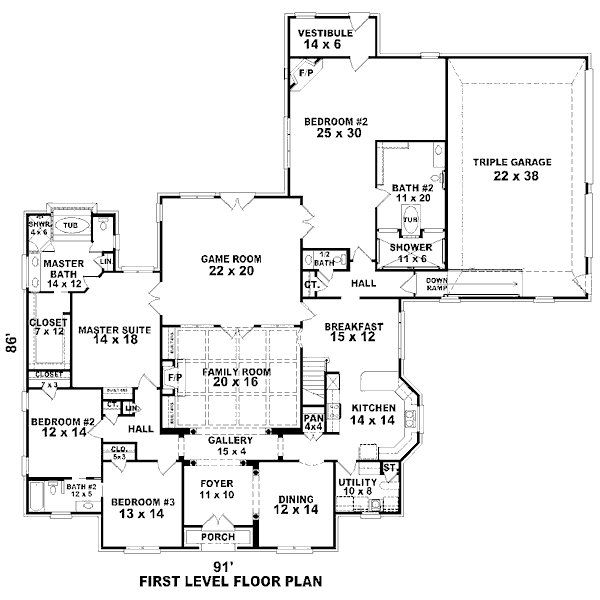 main floor house blueprint