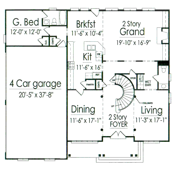 main floor house blueprint