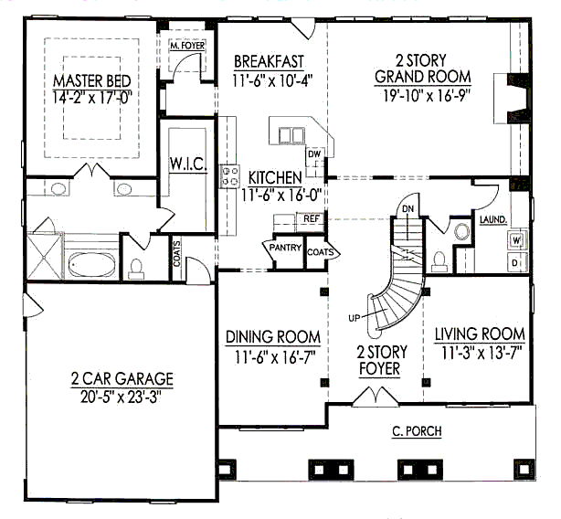 main floor house blueprint