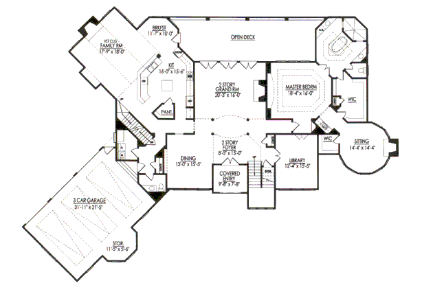 main floor house blueprint