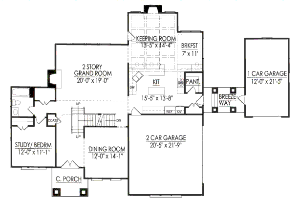 main floor house blueprint