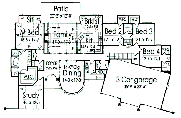 main floor house blueprint