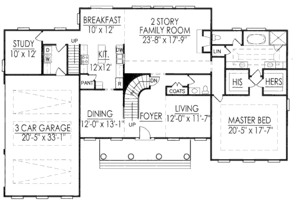 main floor house blueprint