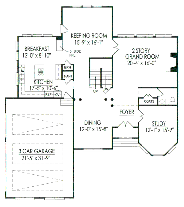 main floor house blueprint