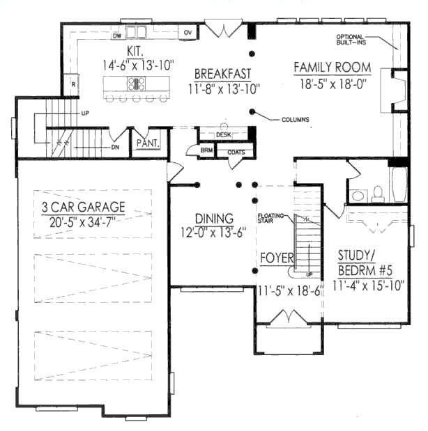 main floor house blueprint