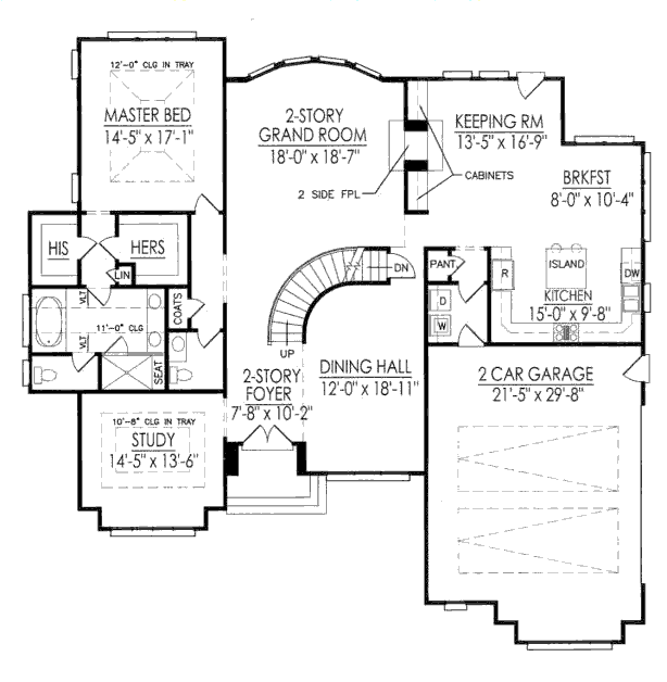 main floor house blueprint