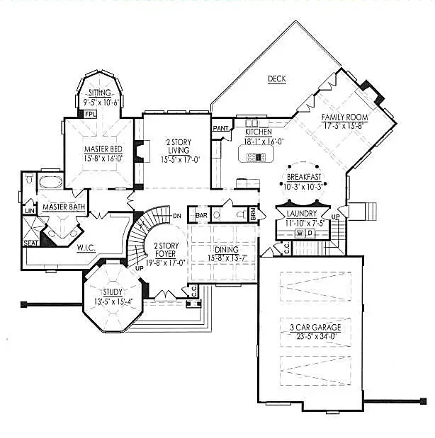 main floor house blueprint