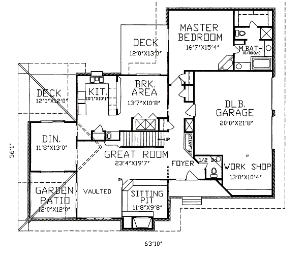 main floor house blueprint