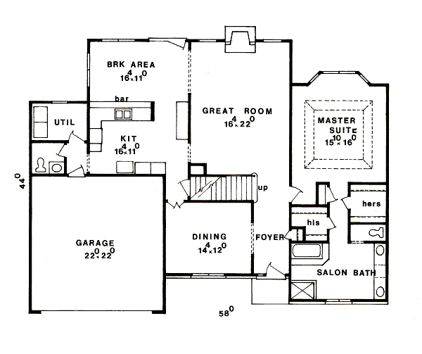 main floor house blueprint