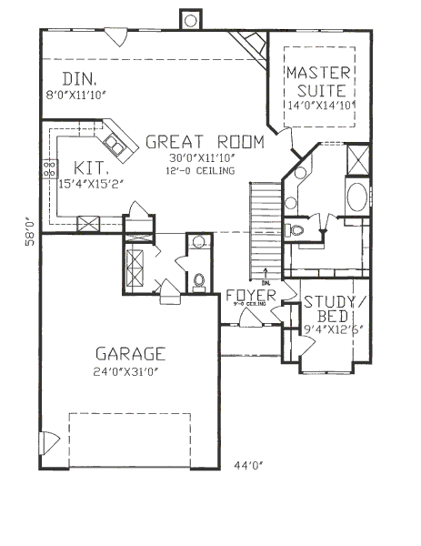 main floor house blueprint