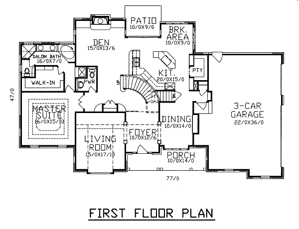 main floor house blueprint