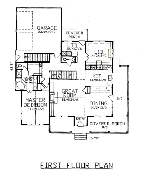 main floor house blueprint