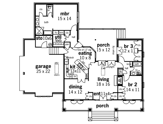 main floor house blueprint