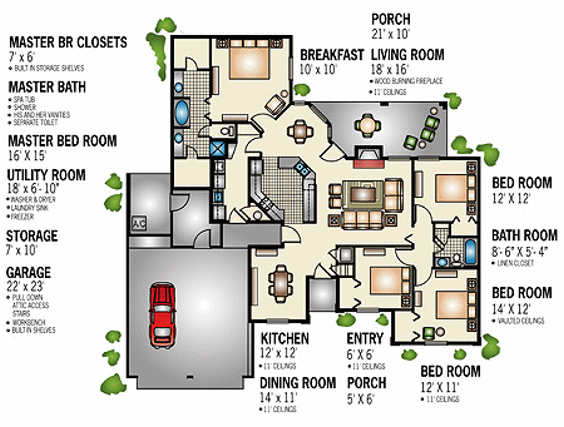 main floor house blueprint