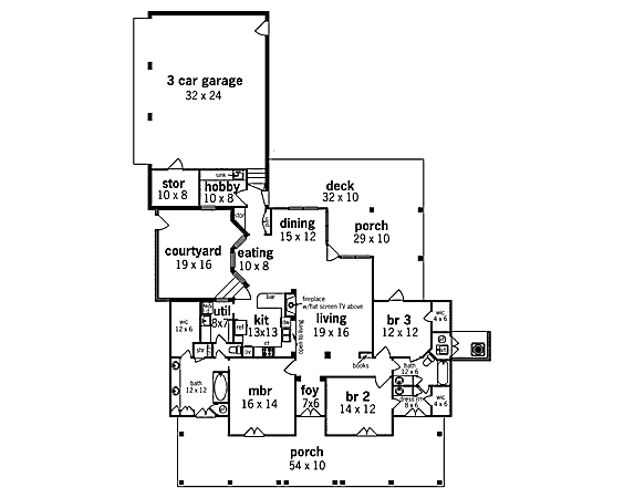 main floor house blueprint