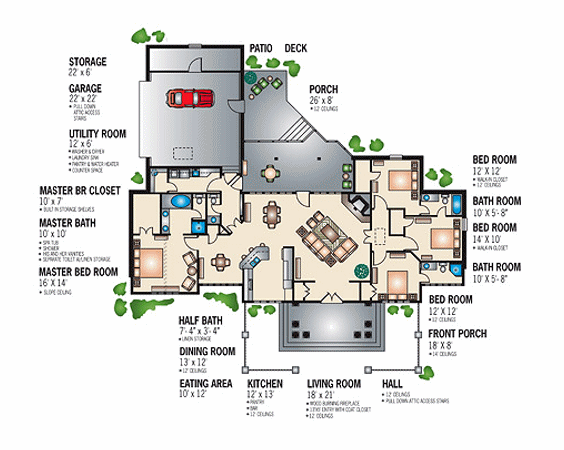 main floor house blueprint